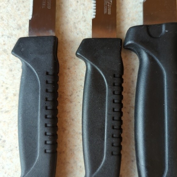 Kinsu 2000 Set of 5 Knives Chef Slicing Bread Serrated Meat - Picture 4 of 7